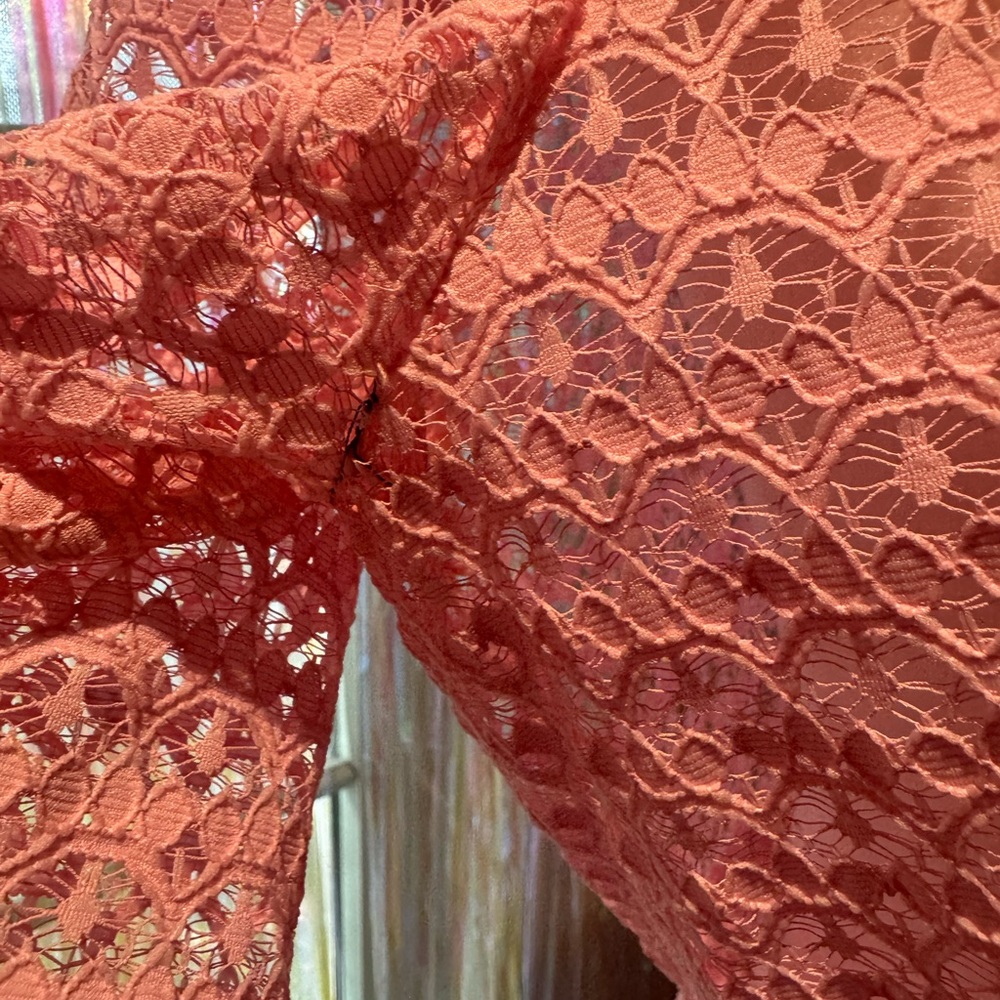Vintage Pink Lace Robe - Picture 4 of 4